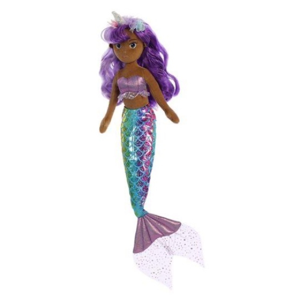 Sea Sparkles - Rainbow unicorn Sparkles Dottie 18"